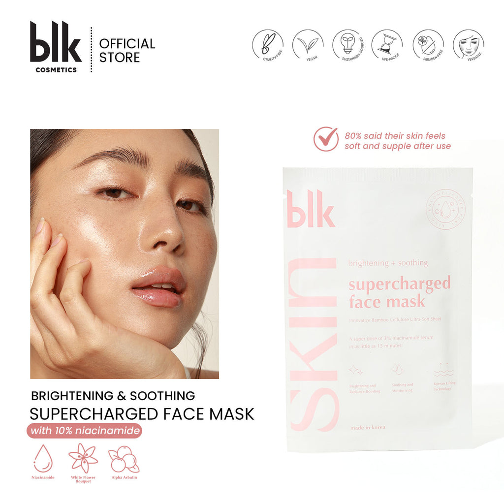 BLK SKIN: BRIGHTENING & SOOTHING SUPERCHARGED FACE MASK + NIACINAMIDE