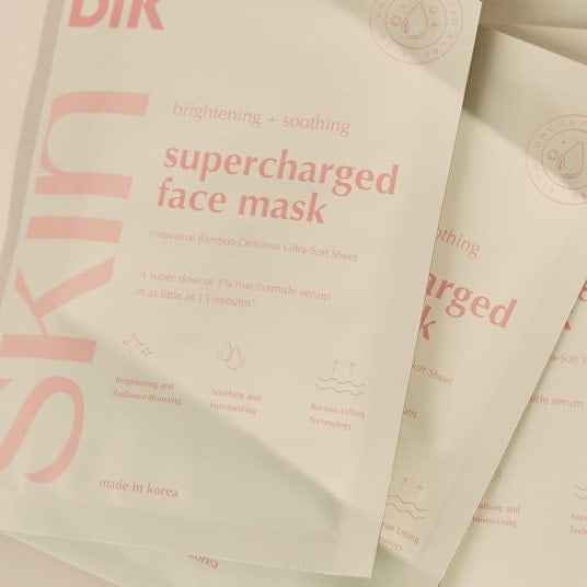 BLK SKIN: BRIGHTENING & SOOTHING SUPERCHARGED FACE MASK +NIACINAMIDE (4+1 FREE SET)